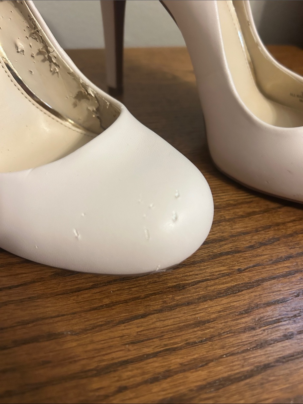 Jessica Simpson Pale cream Round-Toe Stiletto Pumps 7.5 - Picture 3 of 4
